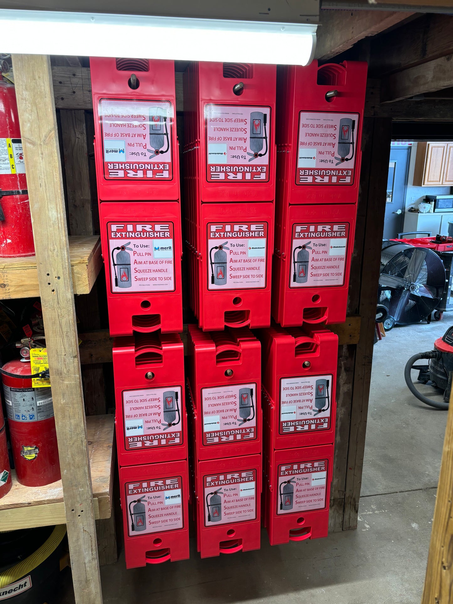 Portable Fire Extinguisher Stand